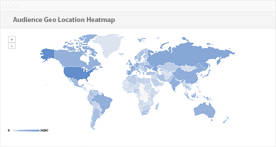 Audience Geo Location Heatmap